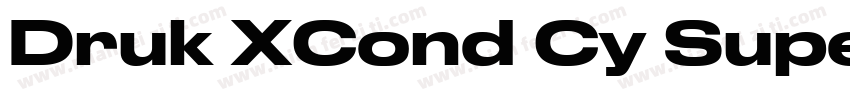 Druk XCond Cy Super字体转换